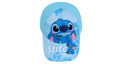 Kids blue stitch cap – cartoon baseball hat for boys & girls, , medium