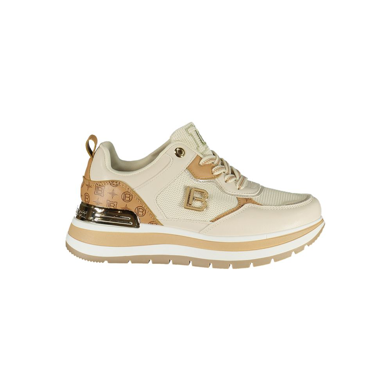 Beige polyurethane women sneaker-null