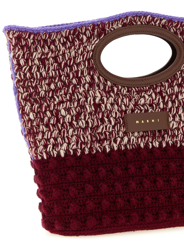 Bordeaux wool handbag-null
