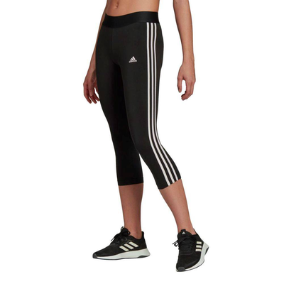 Women 3-stripes 34 leg, Black / Pink, medium