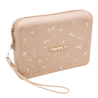 Beach necessaire glitter (23cm x 16cm), Gold, medium