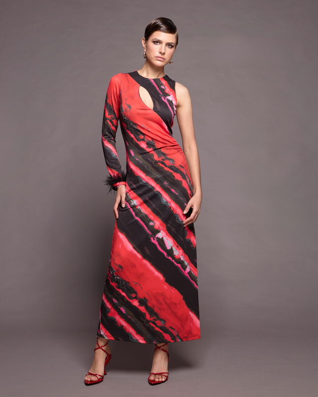 Maxi dress printed-null