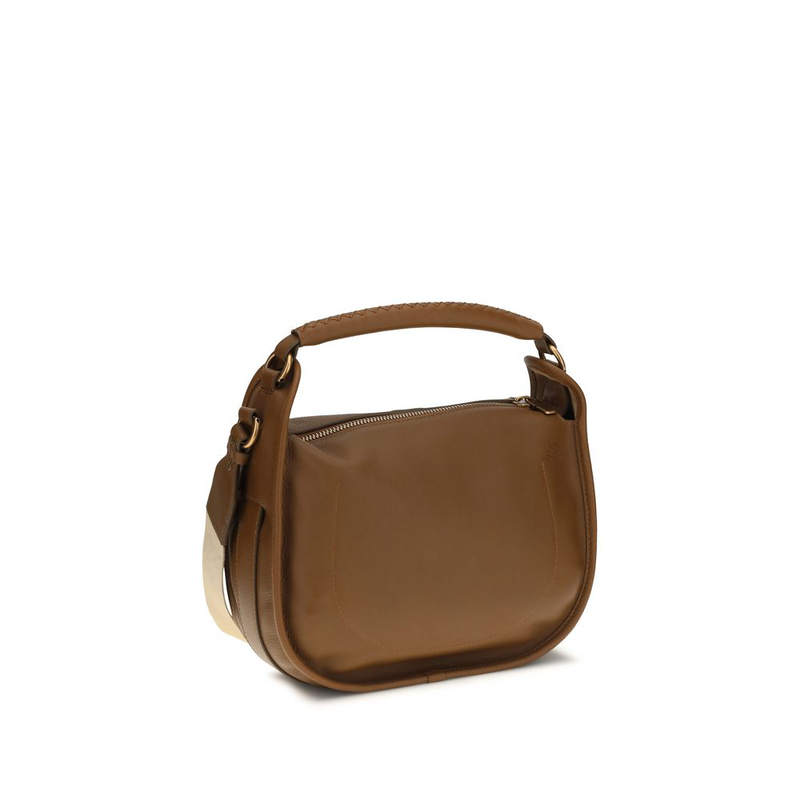 Brown calf leather bos taurus shoulder bag-null