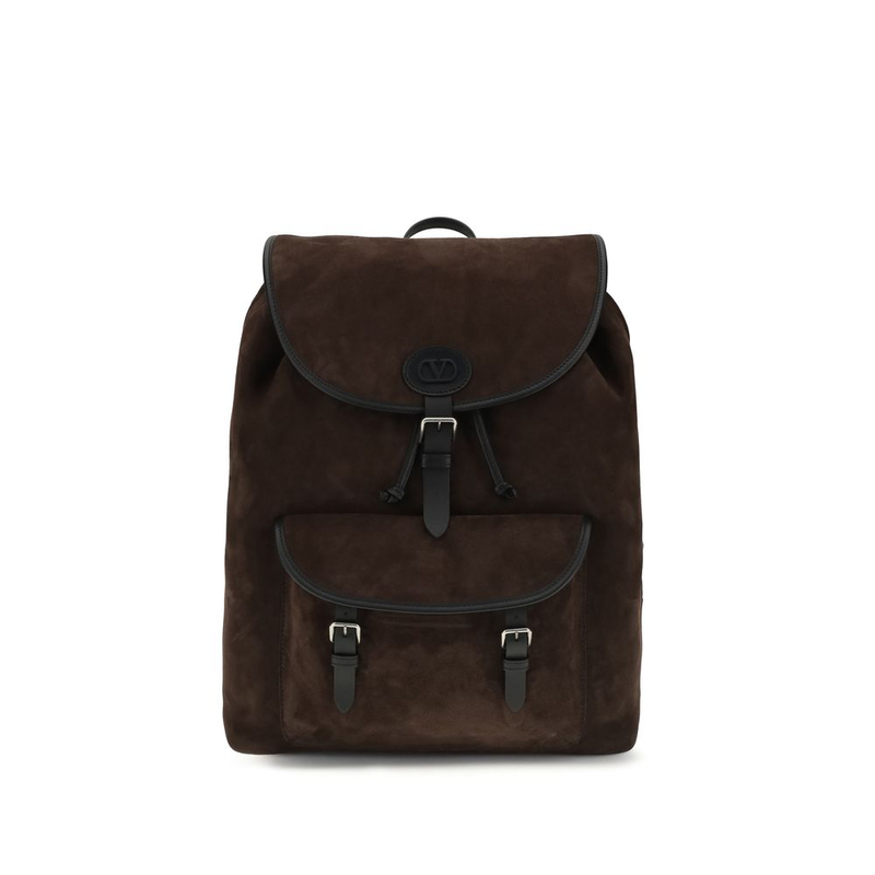 Brown calf leather bos taurus backpack-null