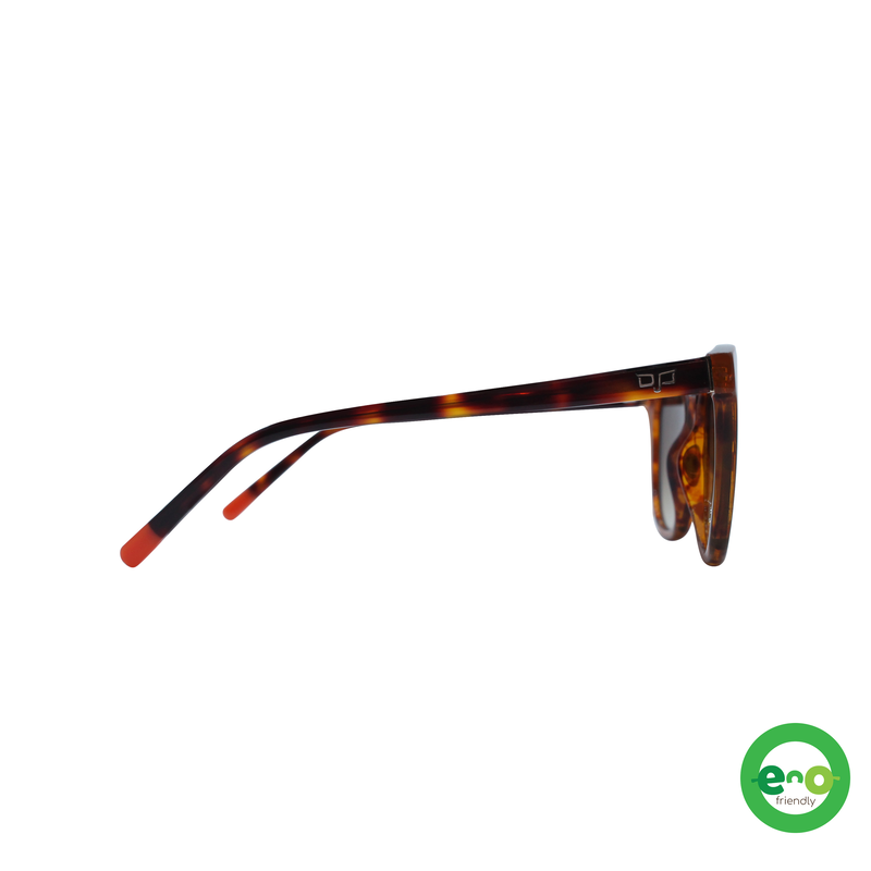 OJO sunglasses everyday bio acetate s70 handmade shell brown frame and temples with brown gradient l image number null