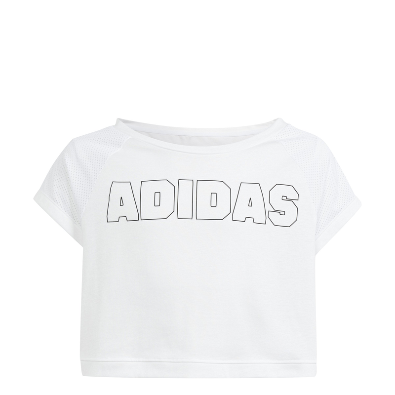 Adidas kids girls aeroready dance crop t-shirt  (in1903)-null