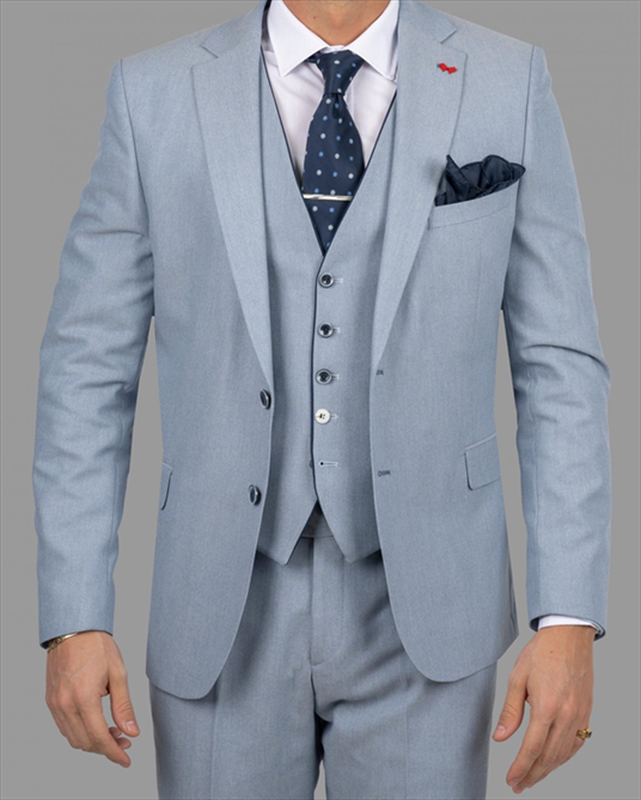 Product image: Dezign 3piece slim fit suit in patterned-null