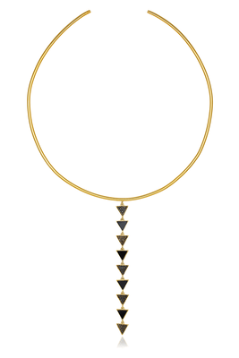 Hestia exclusive choker, Black Enamel, medium