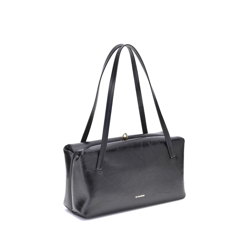 Black calf leather bos taurus shoulder bag-null