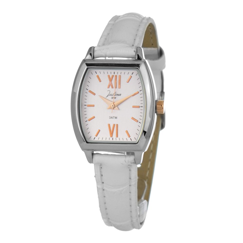 Multicolor leather dress watch-null