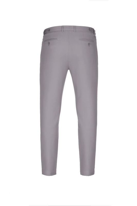 No name athens light grey slim chino trousers v1 di-null
