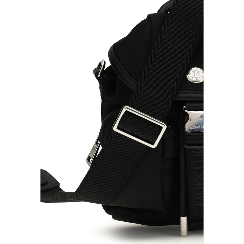 Black polyamide backpack-null