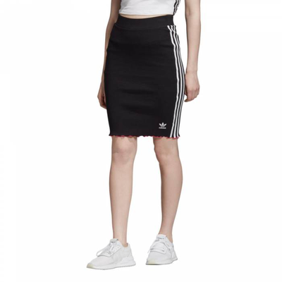 3-stripes skirt womens, Black, medium