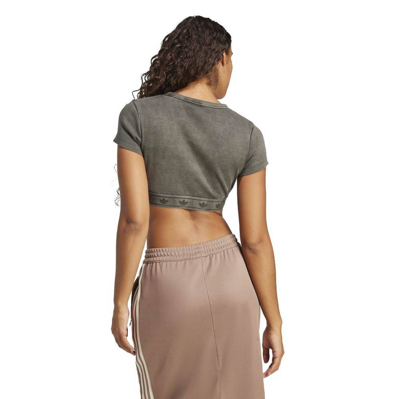 Rib short sleeves top image number null