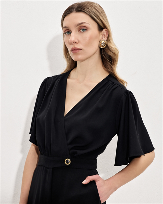 Product image: Jumpsuit crepe cross front-null