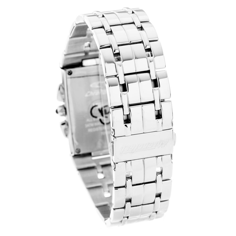Silver stainless steel dress watch-null