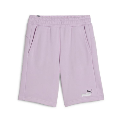 Puma ess+ 2 col shorts 10, Black / Green, medium