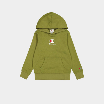 Boys legacy center logo hoodie, Kkhaki, medium