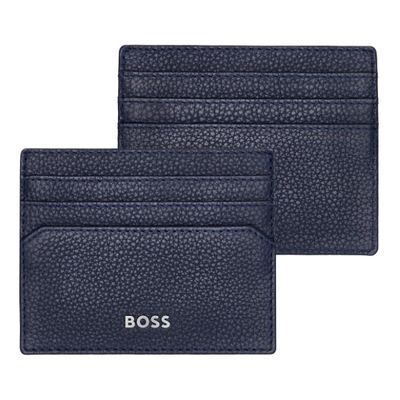 Boss card holder classic grained navy, , medium