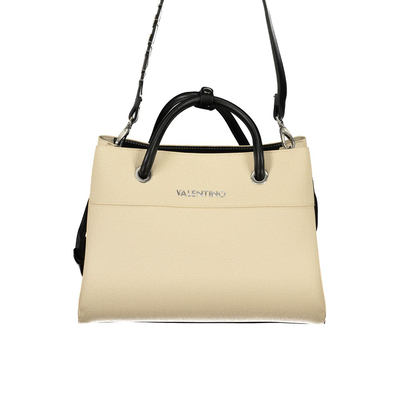 Beige polyurethane women's bag, Beige, medium