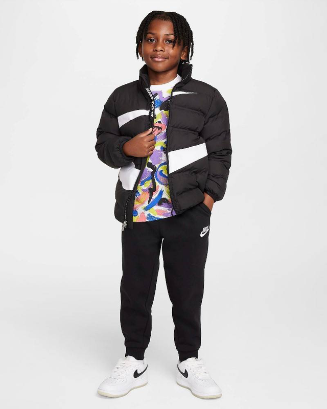 Product image: Nike little kids wrap swoosh debossed quilt jacket-null