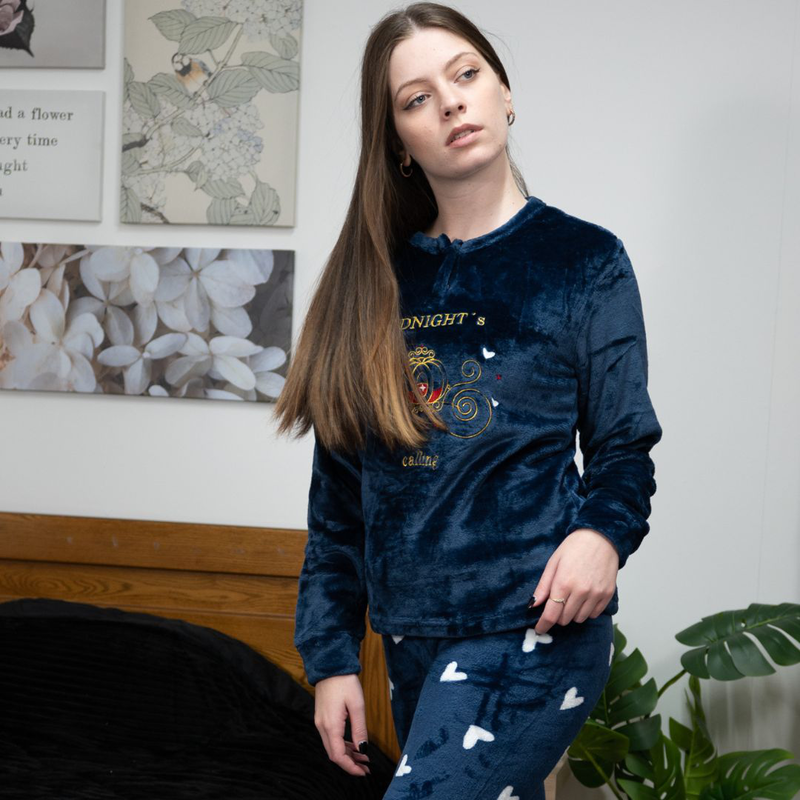 Womens velvet pajamas #j1599-null