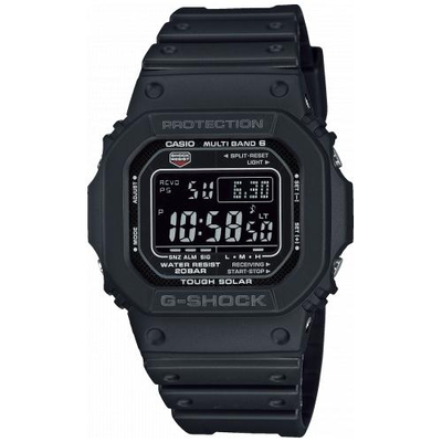 Casio Gents 43.00mm solar watch with black digital dial and black plastic/resin strap strap gw-m5610u-1ber