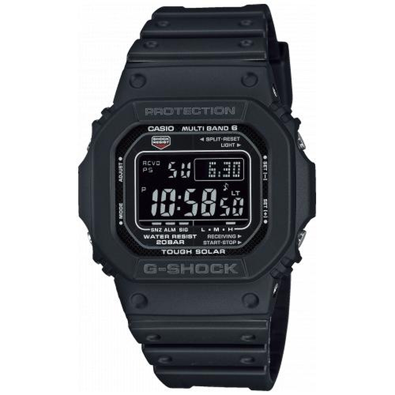 Casio Gents 43.00mm solar watch with black digital dial and black plastic/resin strap strap gw-m5610u-1ber, , medium image number null