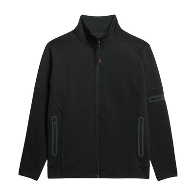 Tech logo loose tracktop, Black, medium