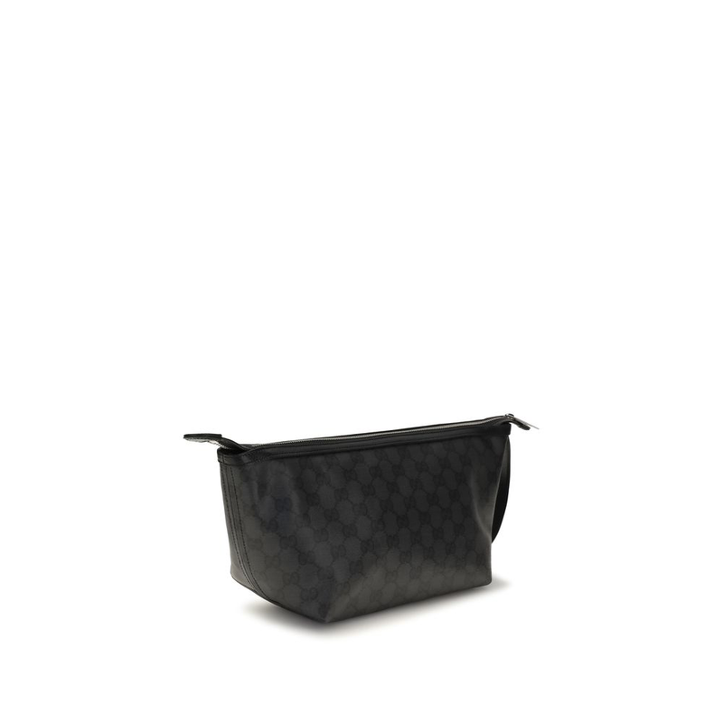 Black cotton clutch bag-null