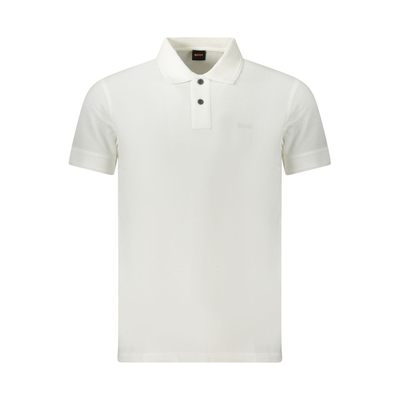 Bianco cotton men polo, White, medium