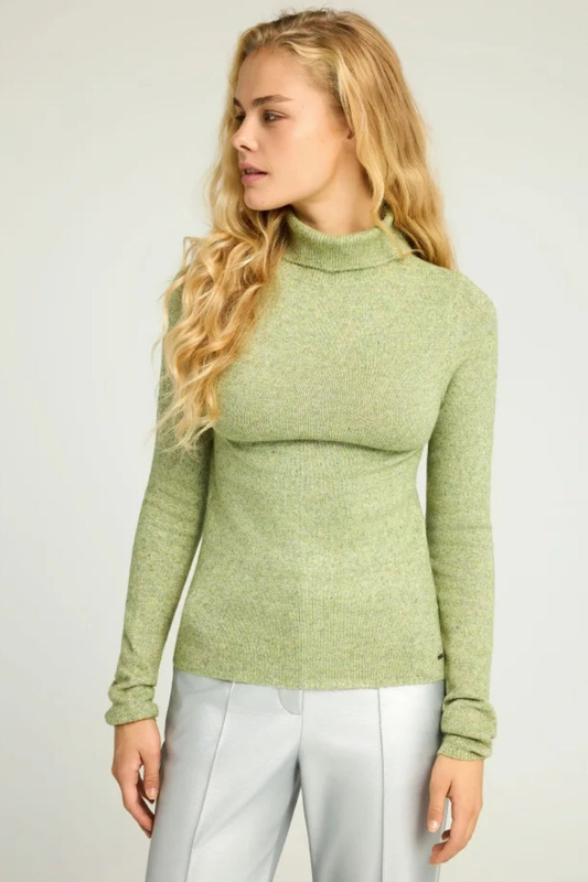 Knitted top high neck - funky buddha-null