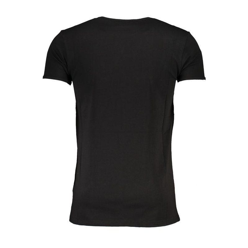 Black cotton men's t-shirt-null