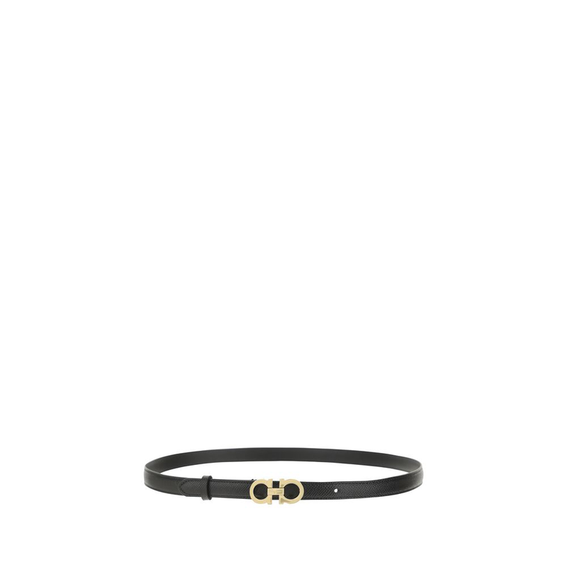 Brown calf leather bos taurus thin belt-null