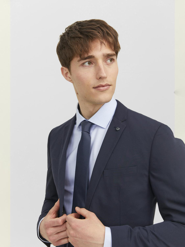 Jacsolid tie - navy blazer-null
