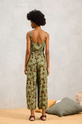 Quinsy floral jumpsuit, Green, medium