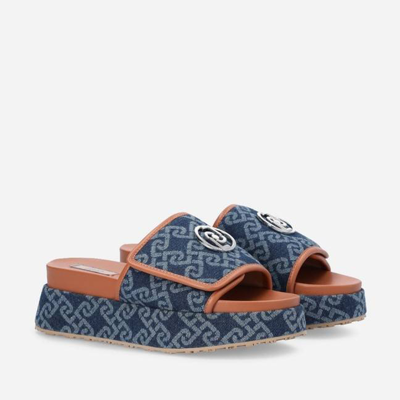 Frida 26 - monogram flatform sandals image number null