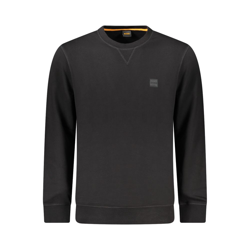 Black cotton men sweater-null