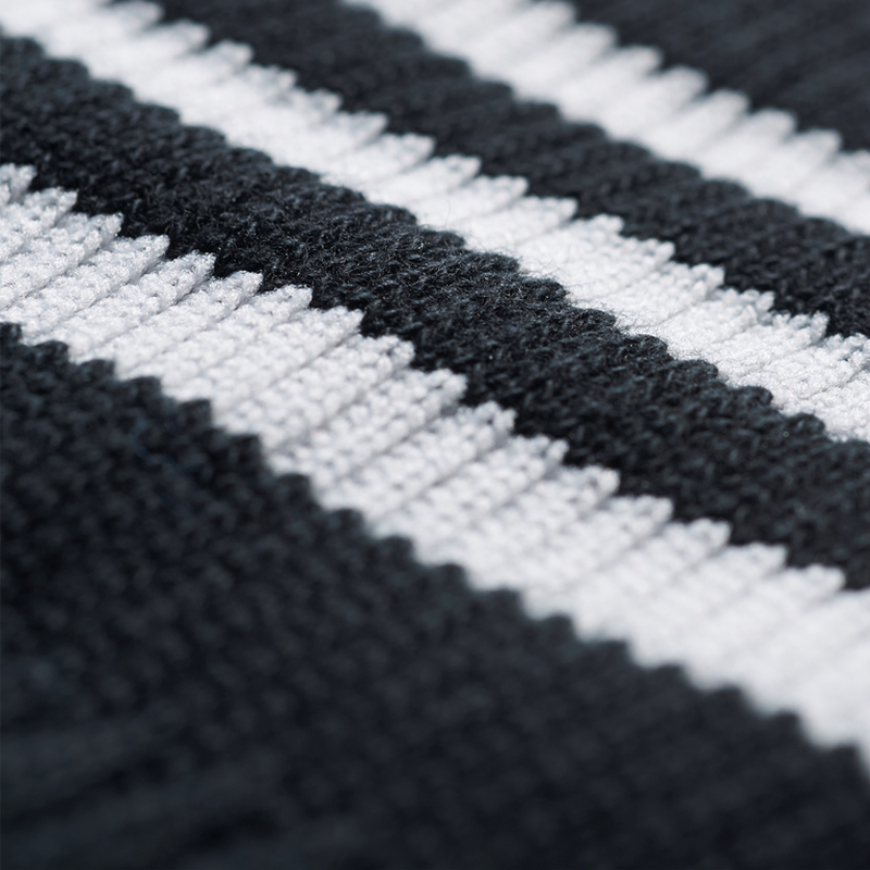 Solid crew sock     black/white-null