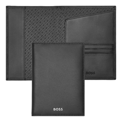 Boss passport holder classic smooth black, , medium