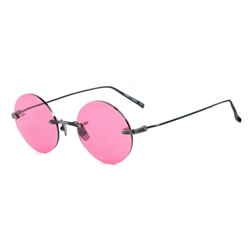Gray titanium sunglasses-null
