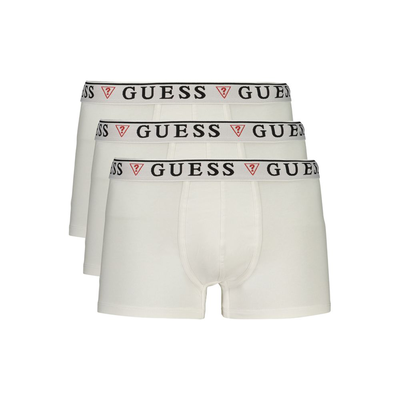 White cotton men's boxer, Blue, medium