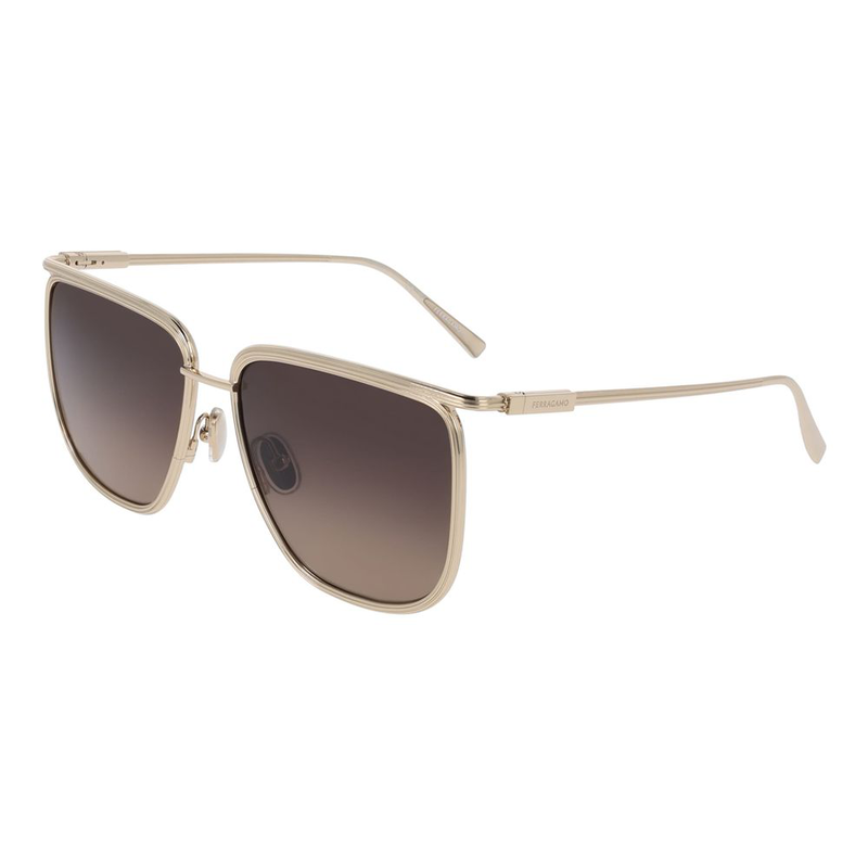 Gold metal sunglasses-null