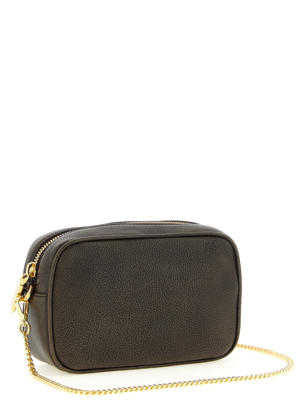 Brown cowhide clutch bag-null