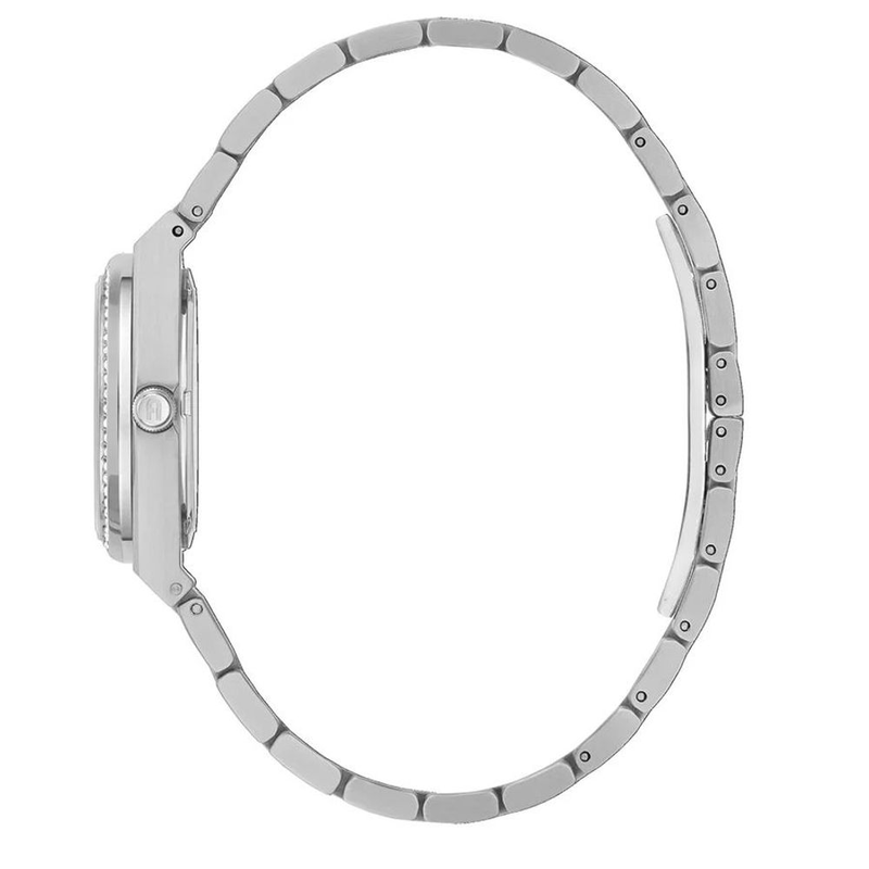 Gray stainless steel dress watch-null