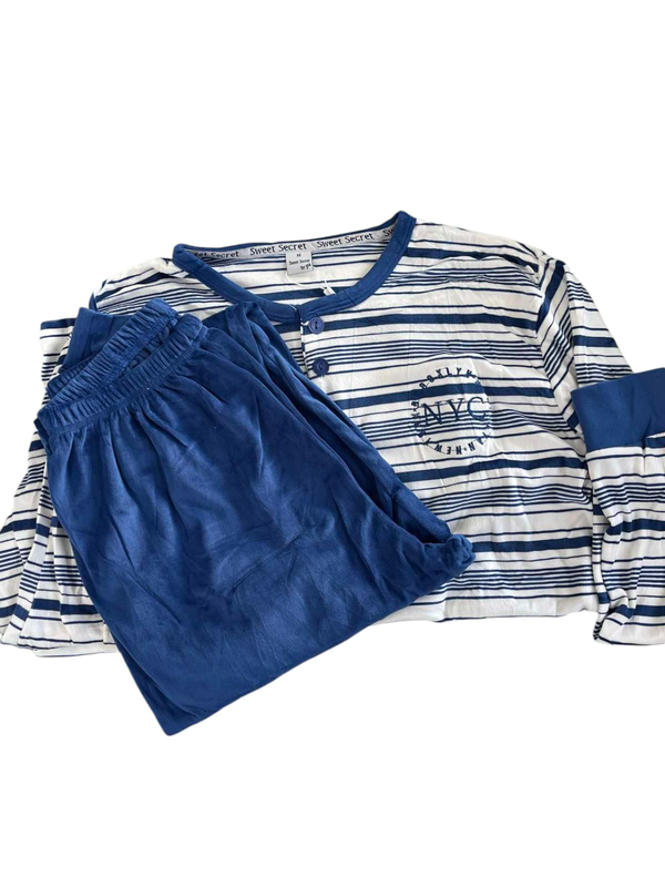 Mens velvet pyjama #q2101-null