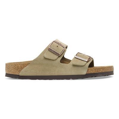 Arizona suede leather narrow, Taupe, medium