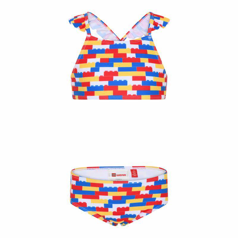 Wear all over bricks print bikini-null