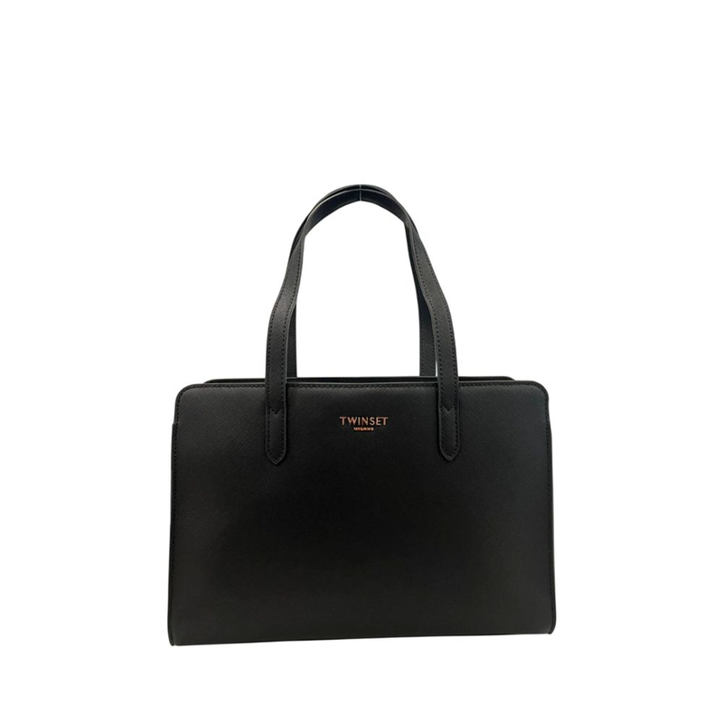 Black pu women shoulder bag-null