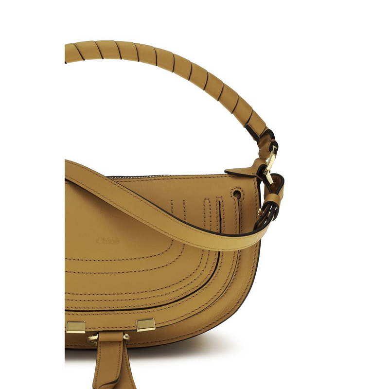Brown calf leather bos taurus shoulder bag-null